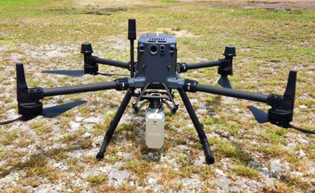 Drone LiDAR equipment used by NIK Utility Mapping